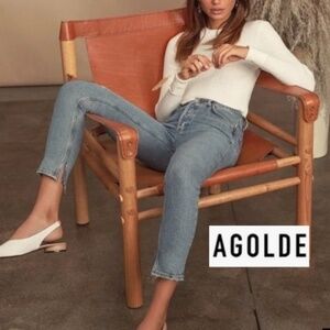 AGOLDE Nico skinny leg distressed jean, 29, CB2484